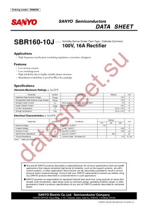 SBR160-10J datasheet  